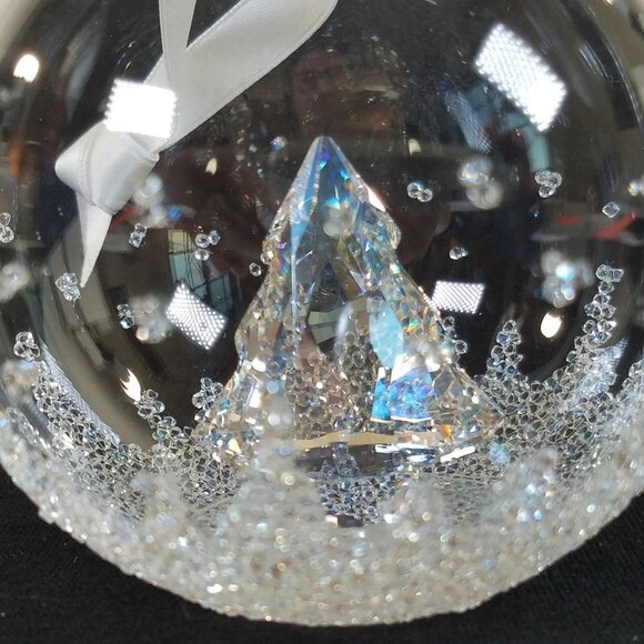 Swarovski Crystal Christmas Ornament Ball Tree w/ Box SPARKLE 3.25" 5004498 - Picture 9 of 16